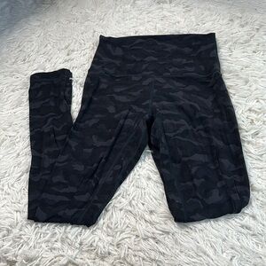 Lululemon Align Pant II 25" Sequoia Camo Print Deep Coal Black